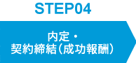 内定・契約締結（成功報酬）