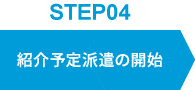 紹介予定派遣の開始